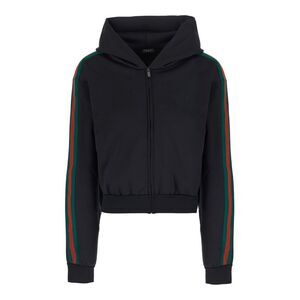 Gucci Women Zip Sweat Cotton Stretch Jersey